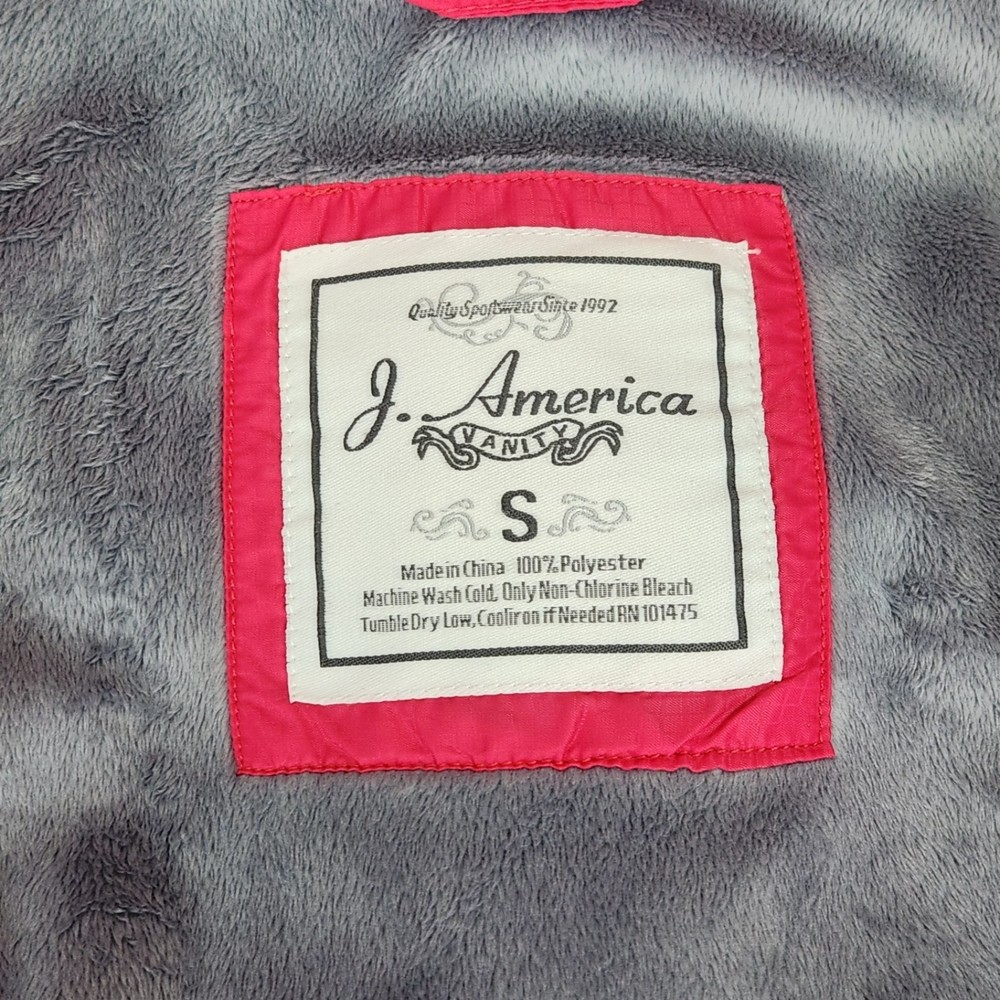 Leinenkugel's Fleece Lined Full Zip Hooded Jacket Windbreaker Size S - Picture 6 of 6